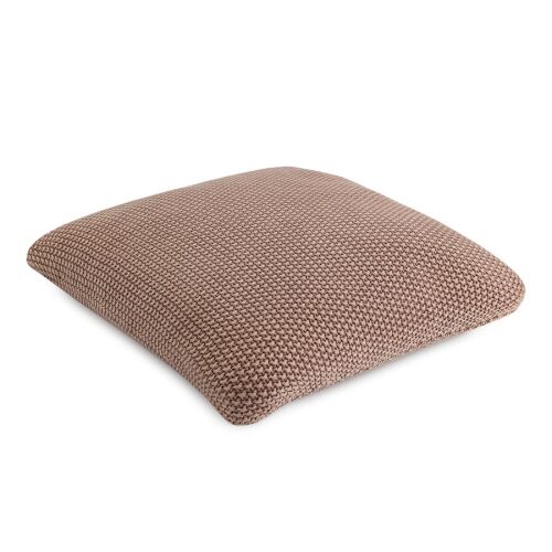 Подушка декоративная из стираного хлопка цвета мокко из коллекци 4
