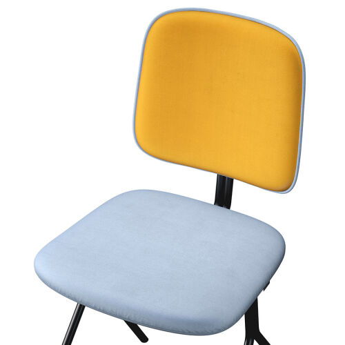Стул ror, y, велюр, черный/голубой/желтый 5