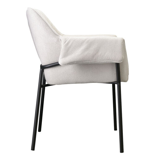 Стул aline, шенилл, молочный 4