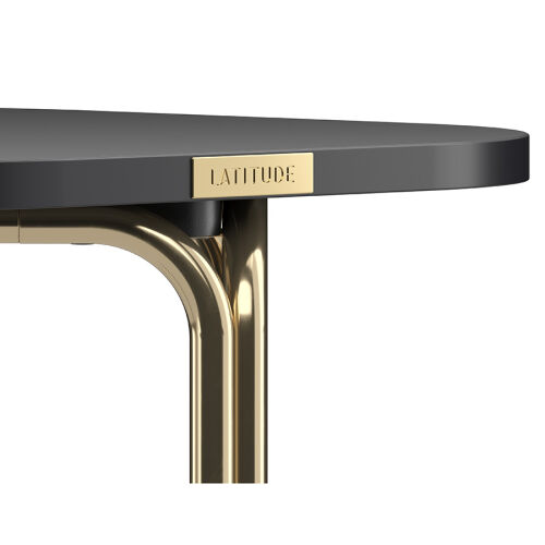 Столик кофейный ror, 50х50 см, латунь/черный 4