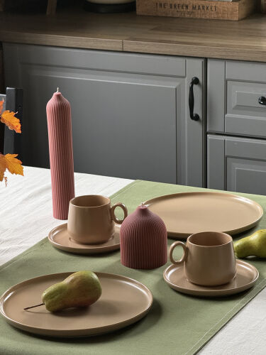 Свеча декоративная бордового цвета из коллекции edge, 25,5см 3