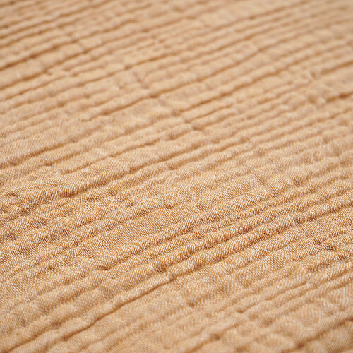 Покрывало двухстороннее из многослойного муслина цвета охры из к 5