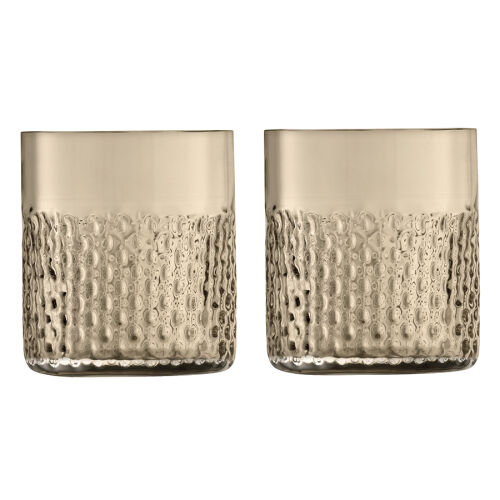 Набор низких стаканов wicker, 330 мл, коричневый, 2 шт.