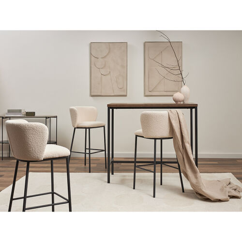 Стул барный foggy, букле, молочный 3