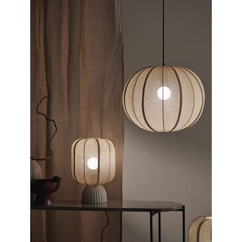 Светильник подвесной texture rib, D48 см, бежевый 3