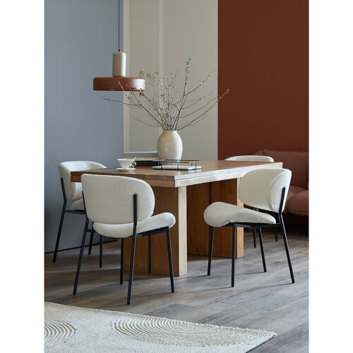 Стул embrace, букле, молочный 3