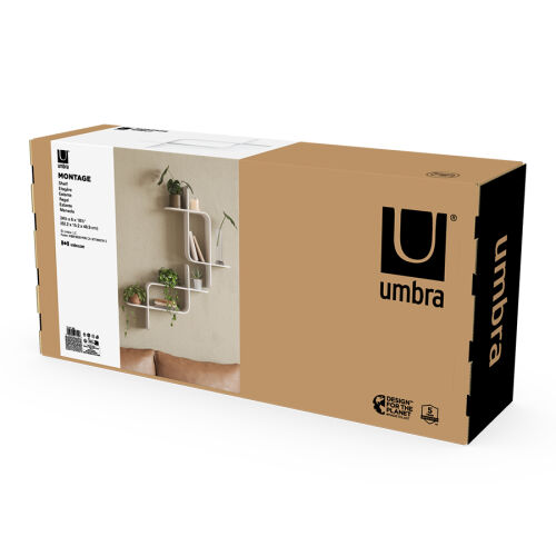 Полка настенная montage, белая 6