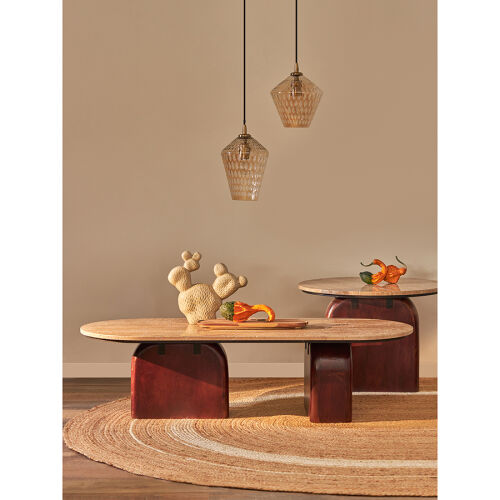 Светильник подвесной mystic aura, D20 см, янтарно-золотой 3