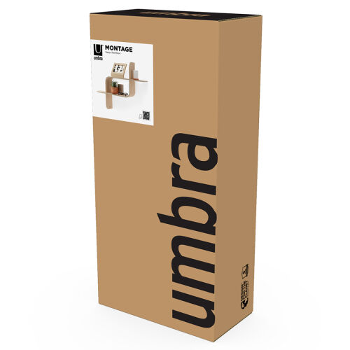 Полка настенная montage, натуральное дерево 5