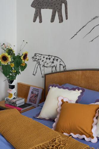 Плед из шерсти цвета охры из коллекции essential, 130х180 см 7