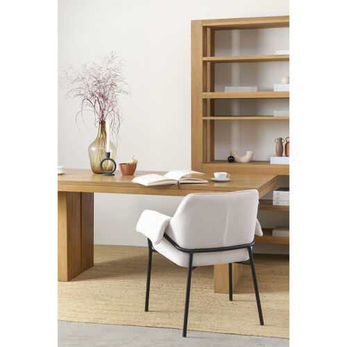 Стул aline, шенилл, молочный 3