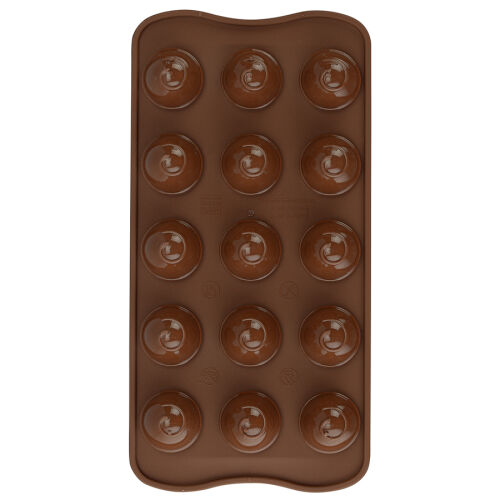 Форма для приготовления конфет choco spiral силиконовая 3