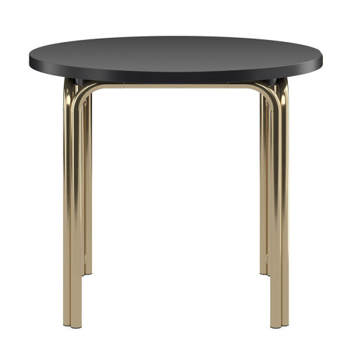 Столик кофейный ror, D50 см, латунь/черный 4