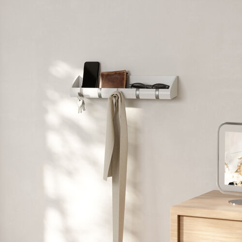 Вешалка-органайзер cubby белая 1