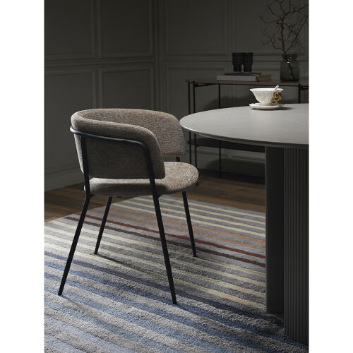 Стул helning, мягкий шенилл, серо-коричневый 4