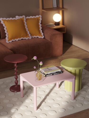 Столик кофейный saga, 50х70 см, розовый 2