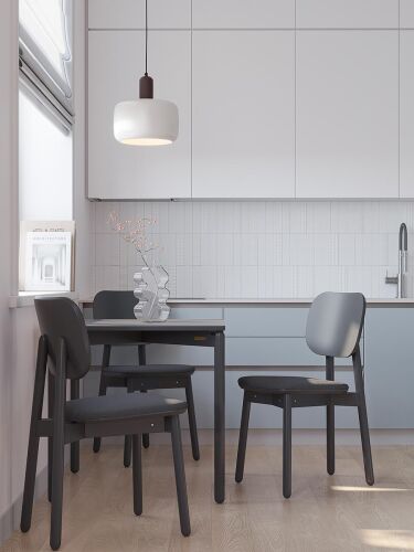 Стул saga, рогожка, темно-серый 2