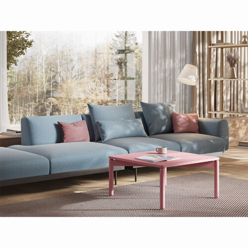 Столик кофейный saga, 75х75 см, розовый 3