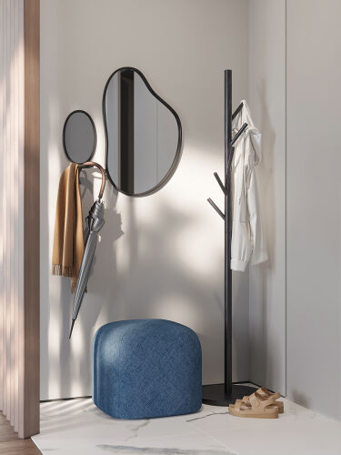 Вешалка напольная forsty, 173 см, черная 2