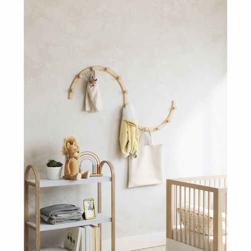 Вешалка настенная slinka, натуральное дерево 3