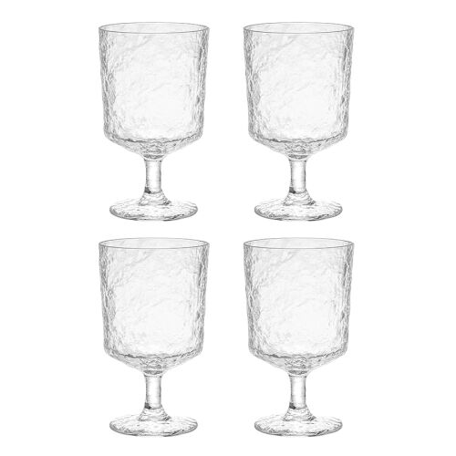 Набор бокалов из акрила arctic для вина, 280 мл, прозрачный, 4 шт.