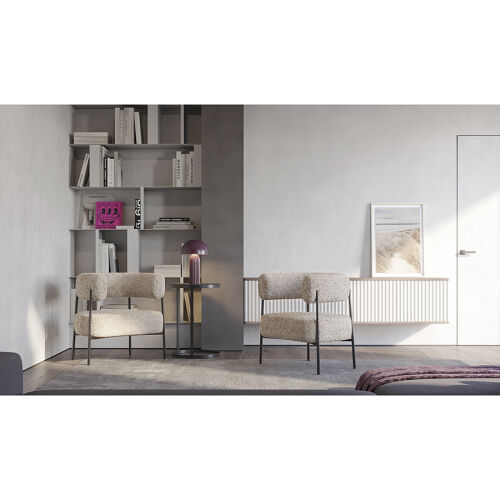 Кресло hugme, букле, миндальное молоко 5