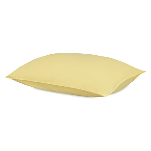 Комплект постельного белья из стираного перкаля светло-желтого ц 1