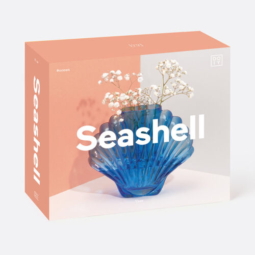 Ваза для цветов seashell, 18,5 см, голубая 6 Ваза для цветов seashell, 18,5 см, голубая 6