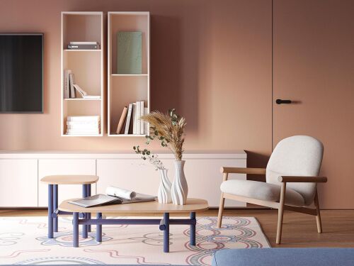 Ковер из хлопка по мотивам эвенских орнаментов из коллекции cult 2