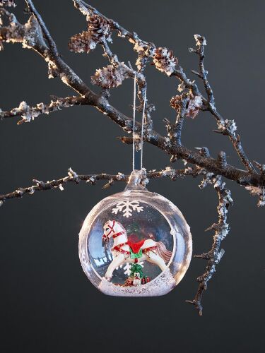 Ёлочная игрушка festive horse из коллекции new year essential 2