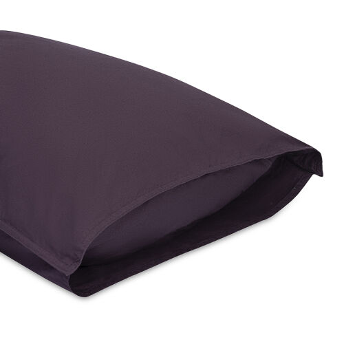 Набор наволочек из стираного перкаля сливового цвета из коллекци 5