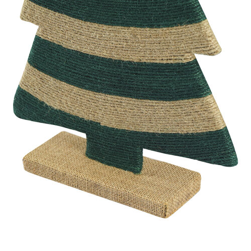 Декор новогодний trendy stripes из джута и гофрированного картон 5