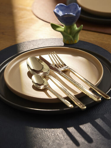 Набор столовых приборов pure, золотистые глянцевые, 16 пред. 2