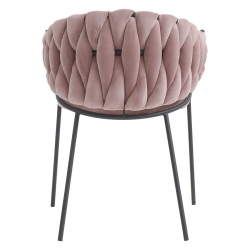 Кресло lind, велюр, розовое 4