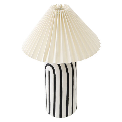 Светильник настольный stripel, D30х44 см, черный/белый 6