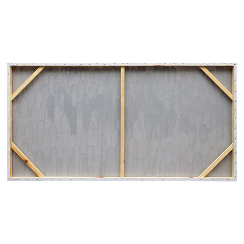 Панно декоративное с ручной росписью by feel, 140х70 см, серо-го 6