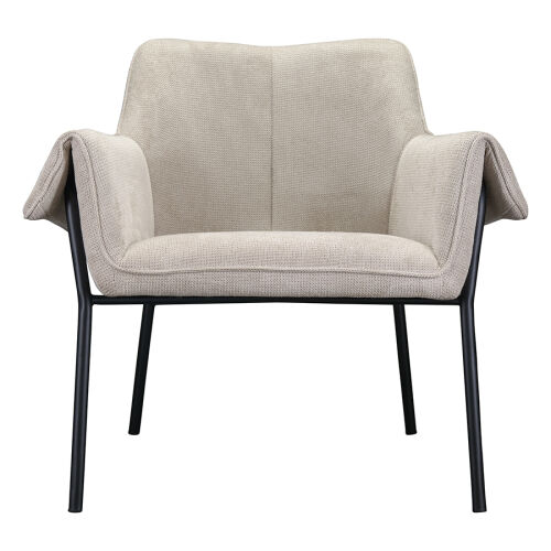 Лаунж-кресло aline, шенилл, серо-бежевое 7