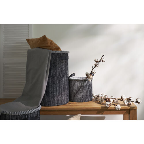 Корзина для хранения sustainable collection, D37х52 см, черная 3 Корзина для хранения sustainable collection, D37х52 см, черная 3