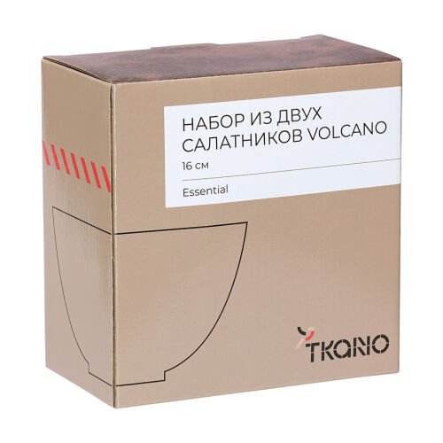 Набор из двух салатников volcano из коллекции essential, D16 см, 7