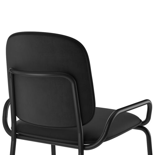 Стул полубарный ror, 2 frame, велюр, черный/черный 5