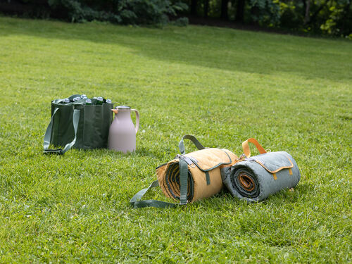 Плед для пикника и отдыха на пляже smart picnic, горчичный 7 Плед для пикника и отдыха на пляже smart picnic, горчичный 7