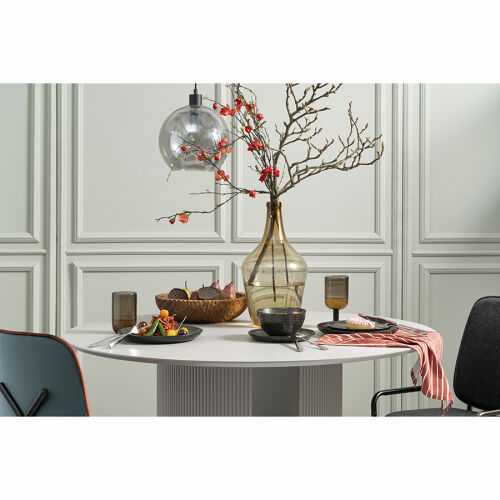 Набор обеденных тарелок dots, D26 см, черные, 2 шт. 7