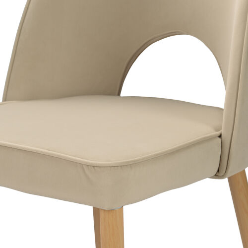 Стул evelyn, велюр, бежевый 2