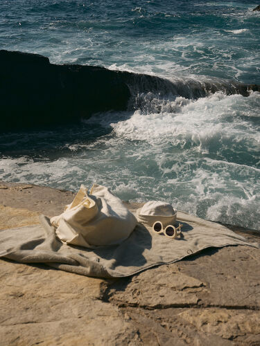 Полотенце банное бежево-серого цвета из коллекции essential, 70х 1