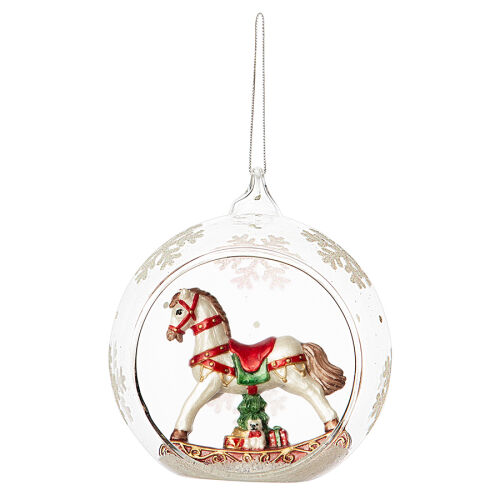 Ёлочная игрушка festive horse из коллекции new year essential 1