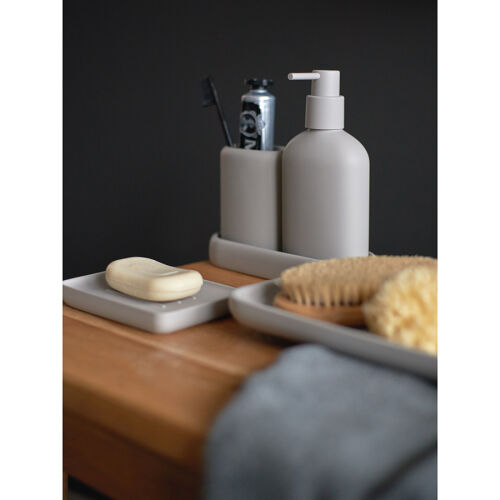 Мыльница slim, светло-серая 3