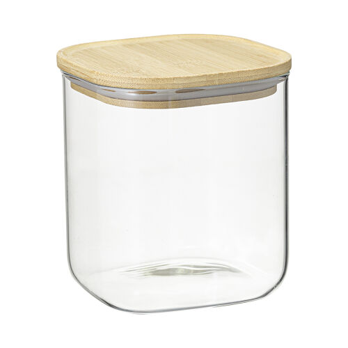 Банка для хранения квадратная glass bamboo, 1,5 л 1 Банка для хранения квадратная glass bamboo, 1,5 л 1
