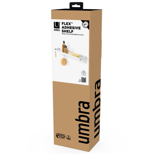 Полка для душа flex adhesive, белая 4 Полка для душа flex adhesive, белая 4