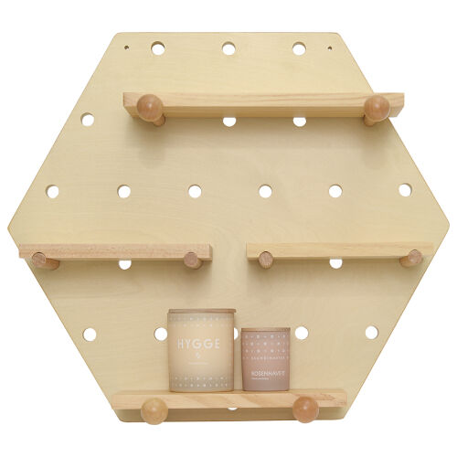 Пегборд shely, 43х50 см, светлое дерево 2