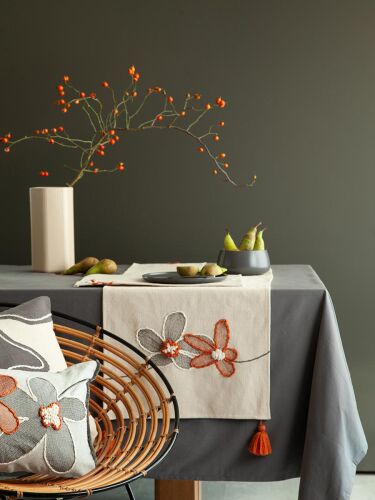 Дорожка на стол stone flowers из коллекции ethnic, 45х150 см 4